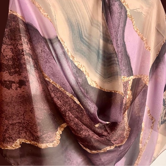Brand New Soft Crepe Scarf/Shawl/Hijab in Classy Marble Designs ✨ - Picture 5 of 12
